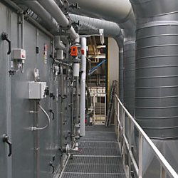Umluftaggregat mit Klimatisierung und Luftbefeuchtung